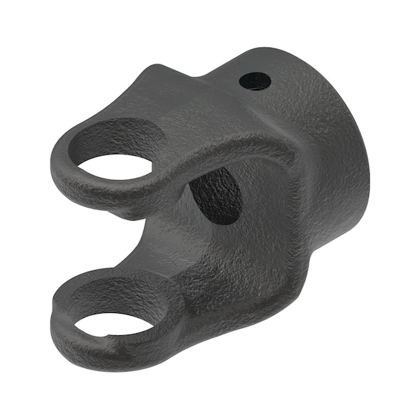 Round Bore Implement Yoke (w/ Keyway & Set Screw) 3" x3" x4"